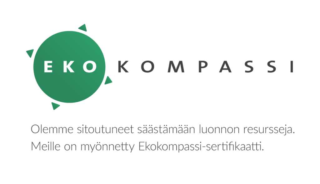 Ekokompassi-logo ja slogan